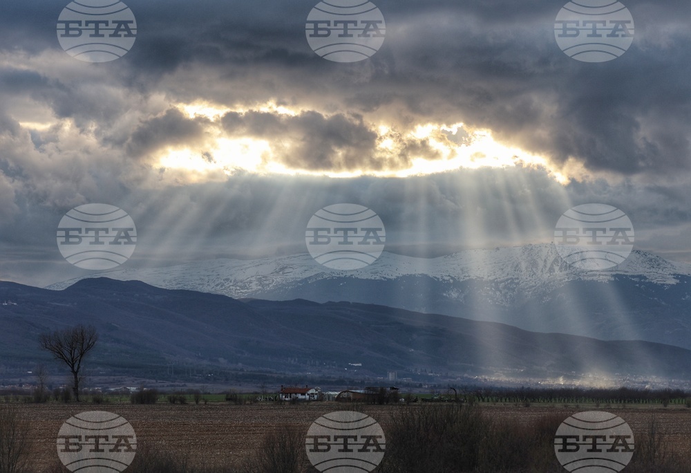 Strong Wind, Broken Clouds over Bulgaria's Mountains