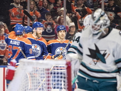Sharks Oilers Hockey