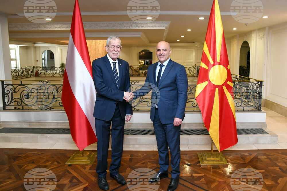 В Скопие президентът на Австрия се срещна с премиера и председателя на парламента на Северна Македония