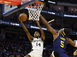 Spurs Warriors Basketball