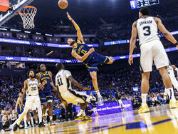 Spurs Warriors Basketball