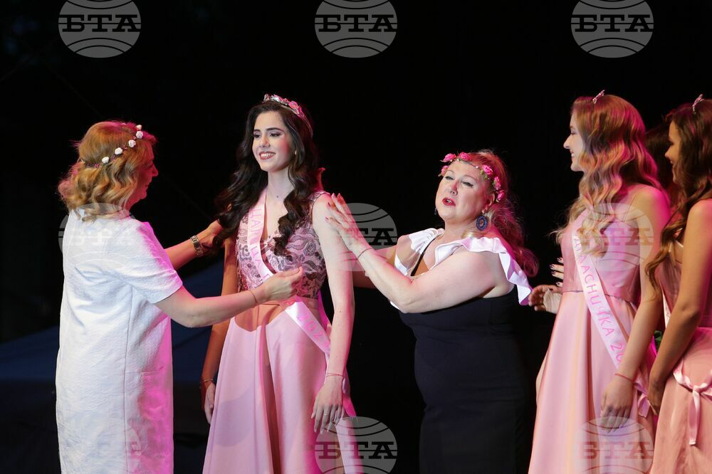High School Graduate Kristina Popova Crowned as Rose Queen in Kazanlak