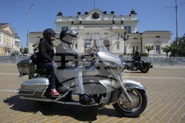 Мотоциклетисти - протест