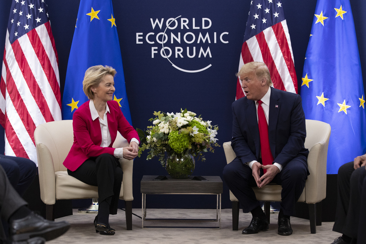 European Commission President Ursula von der Leyen said she had a “very good” phone call with Donald Trump