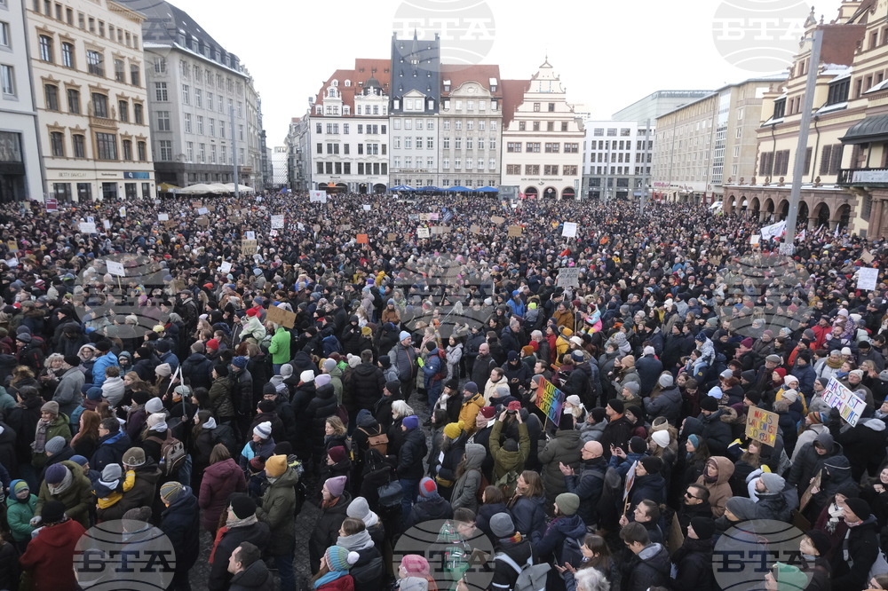 Около 2000 души излязоха на протест в Лайпциг заради коментар на Мерц относно имиграцията
