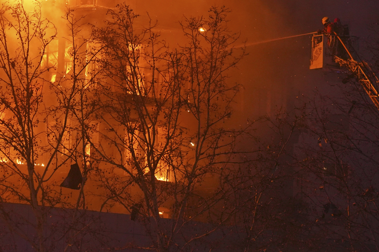 At least 10 people died in a fire at a nursing home near Zaragoza in northern Spain