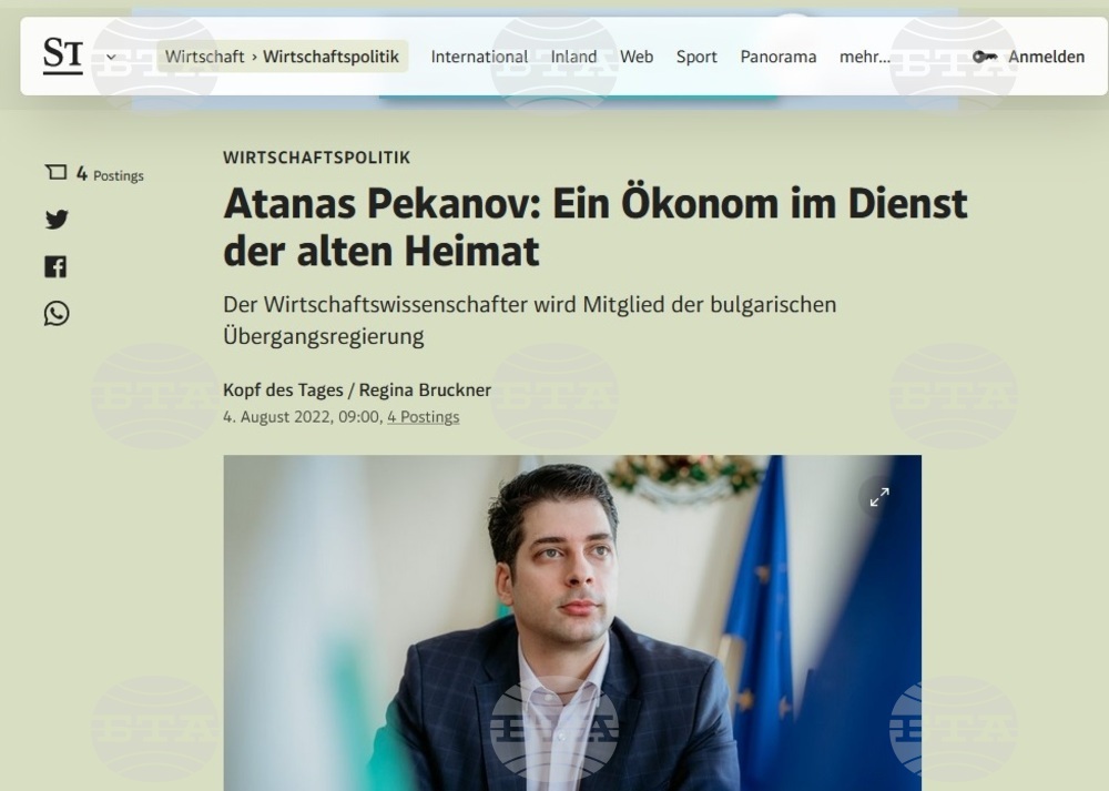 Atanas Pekanov: An Economist in the Service of the Old Homeland
