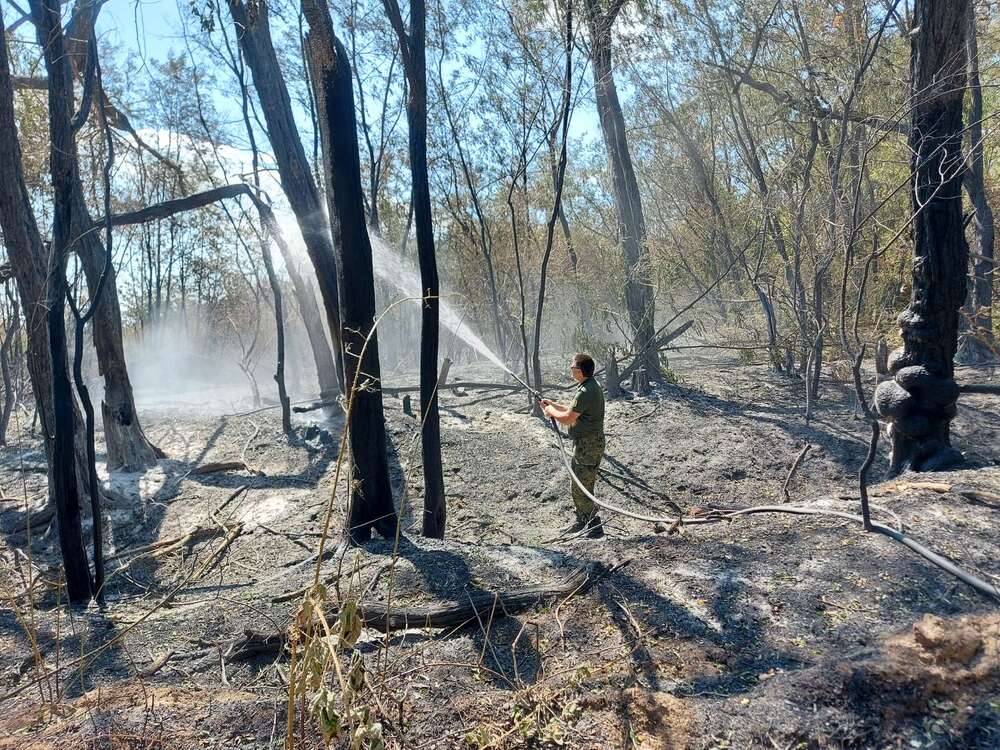 Хеликоптер Ми-17 се включва в гасенето на пожар в землището на старозагорското село Полски градец