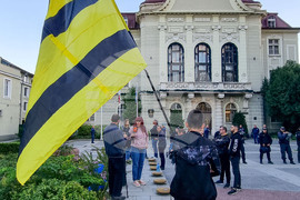 Пловдив - фенове на Ботев Пловдив - протест