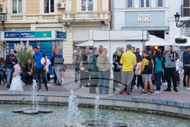 Пловдив - фенове на Ботев Пловдив - протест
