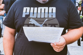 Пловдив - фенове на Ботев Пловдив - протест