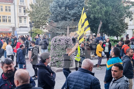 Пловдив - фенове на Ботев Пловдив - протест