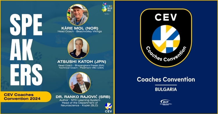 Foredragsholdere fra Japan, Norge og Serbia skal lede CEV Volleyball Coaches Convention i Sofia
