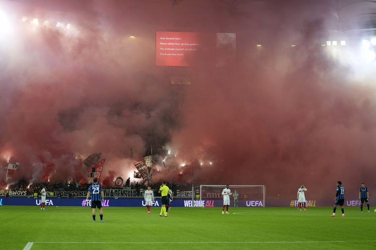 A young Stuttgart footballer was injured during the Champions League match against Atalanta