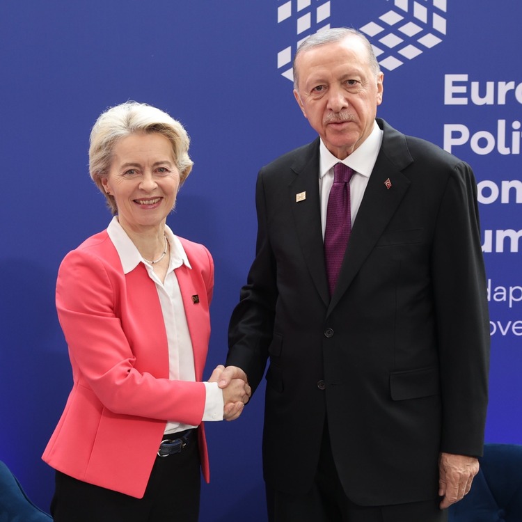 Erdogan meets with Ursula von der Leyen in Budapest