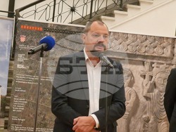 Откриване на изложбата „Хърватското археологическо наследство“. На снимката: Доц. Христо Попов. Снимка: Ваня Сухарова/БТА